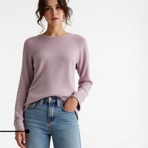 Talbots Sweater Women Ribbed Knit Stretch Pullover Everyday Casual Size XL New